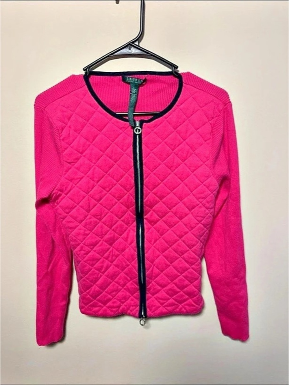 Ralph Lauren Quilted Full-Zip Jacket in Pink